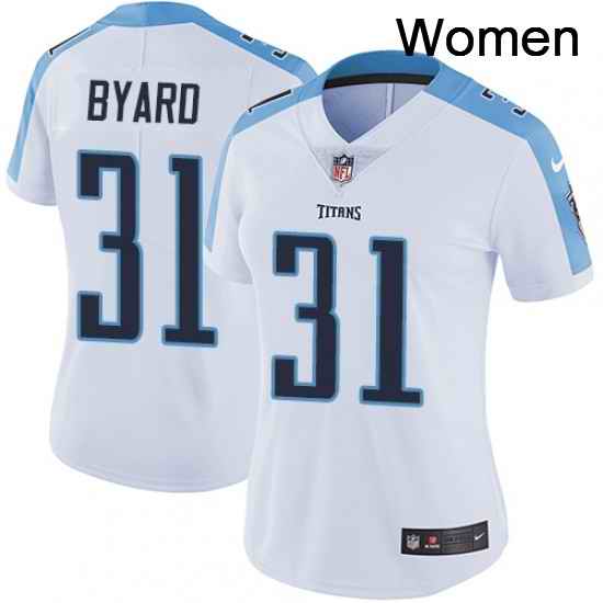 Womens Nike Tennessee Titans 31 Kevin Byard Elite White NFL Jersey